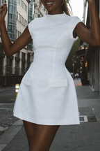 Fioren | Elegant Women's Mini Dress with Pocket