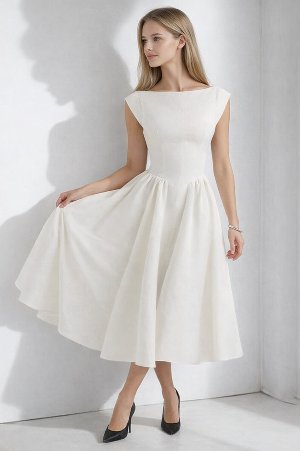Susan | Elegant Midi Dress for Women
