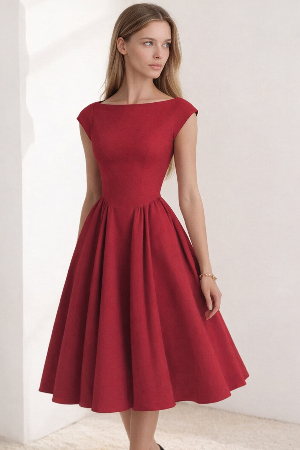 Susan | Elegant Midi Dress for Women