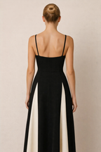 Charlotte | Portofino Elegant Contrast Panel Dress